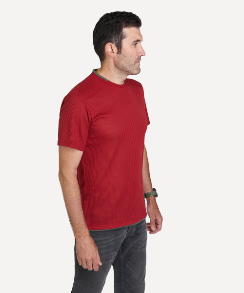 Футболка RedFox Simple T (L; т.красный / т.хаки)